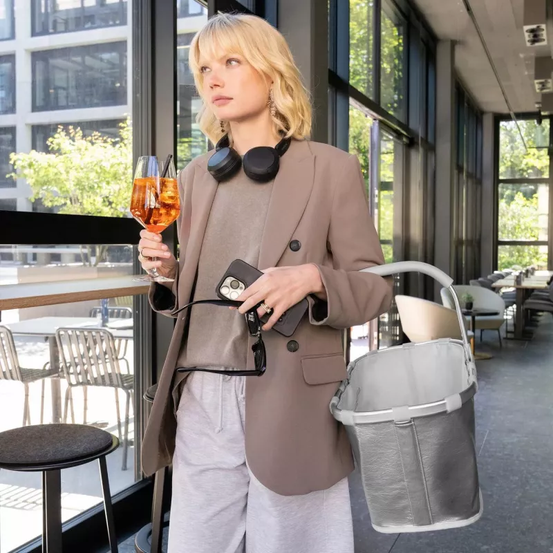 reisenthel Carrybag Einkaufskorb Silver Crackle BK7088 22L