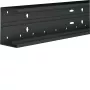 Hager BR6510019011 Tehalit BR Kabelkanal-Unterteil, PVC, Graphitschwarz, 80mm, Frontverriegelung, 2m