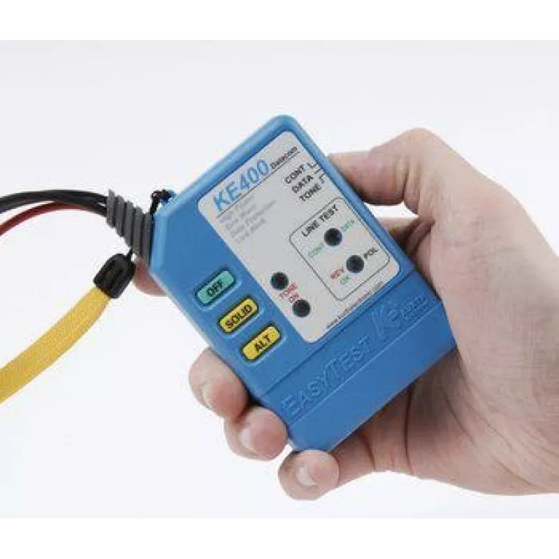 Kurth IT EasyTest und Probe Netzwerkkabel-Tester-Set (Blau) 0.49563