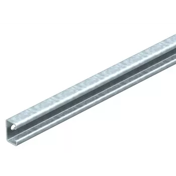OBO Bettermann MS-Serie C-Profil Montageschiene 40x22 mm, feuerverzinkter Stahl, 4920 mm Länge, geschlitzt 6007244