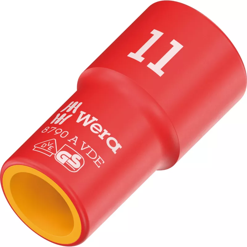 Wera 8790 A VDE isolierte Stecknuss 1/4 Zoll Antrieb 8 mm 05005929001