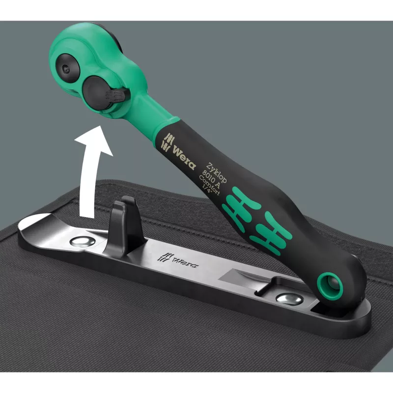 Wera 8100 SA 13 Zyklop Speed Ratschenkopf 1/4 inch Antrieb, 152 mm, Chrom-Vanadium 05004022001