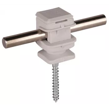 DEHN 204006 Leiterhalter für 8 mm Runddraht, Grau
