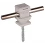 DEHN 204006 Leiterhalter für 8 mm Runddraht, Grau