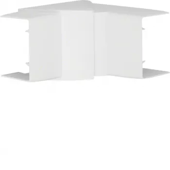Hager LFF4006049016 Verstellbares Inneneck für LF/LFH 40x57mm PVC-Kabelkanal, Reinweiß