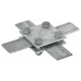 DEHN 318033 Kreuzverbinder für Flachleiter 30x3-4mm, feuerverzinkter Stahl