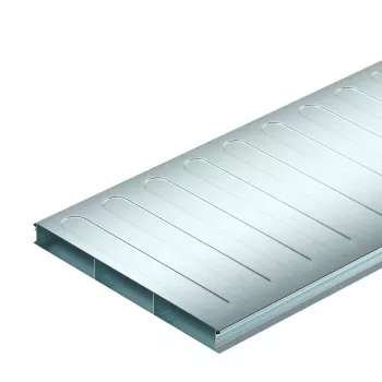 OBO Bettermann Unterflur-Kabelkanal S3 35038-2, 2-teilig, 350x38 mm, 2000 mm, feuerverzinkter Stahl 7400289
