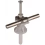 DEHN + SÖHNE NIRO-K Grauer Leiterhalter für Rundseile 6-10 mm, Höhe 30 mm 250001