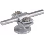 DEHN 275110 Leiterhalter mit Abdeckkragen für Runddrähte 8-10 mm, Lichtgrau