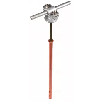 DEHN 273742 Leiterhalter für Rundseile 7-10 mm, feuerverzinkter Stahl