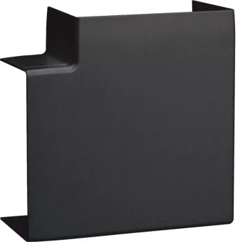 Hager LFF6011059011 Flachwinkel Schnittabdeckung Graphit Schwarz für 60x110 mm Kanal