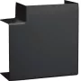 Hager LFF6011059011 Flachwinkel Schnittabdeckung Graphit Schwarz für 60x110 mm Kanal