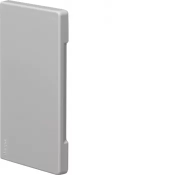 Hager BR 65x130mm halogenfreie schnittabdeckende Endkappe, Lichtgrau BR6513067035