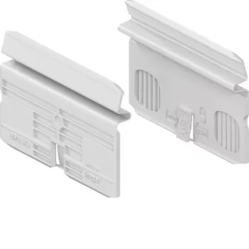 HAGER BR65X9 Systemgeräteträger für BR65x Brüstungskanal, 2-fach, Reinweiß