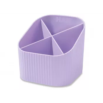 HAN X-LOOP Stiftehalter Pastellviolett Kunststoff 4 Fächer 11,1 x 11,1 x 10,5 cm (17238-887D)