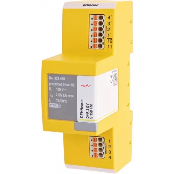 DEHN DVR 2 BY S 150 FM Kombinierter Blitzstrom- und Überspannungsableiter Typ 1+2, 2-polig, 230 V AC, DIN-Schienen-Montage, mit Fernsignalisierung 928430