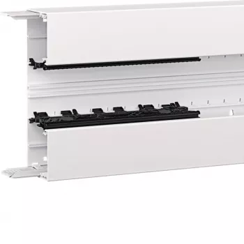 Hager BRN6521019016 Brüstungskanal-Unterteil, 65x210mm, Reinweiß, 2m