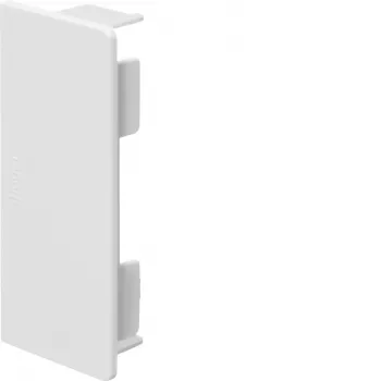 Hager LF4009069016 Endkappe für LF 40x90mm Kabelkanal, halogenfrei, Verkehrsweiß (RAL 9016)