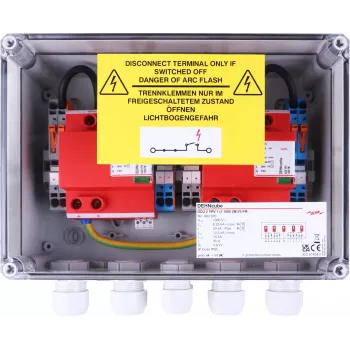DEHN Generator-Anschlussbox IP65, 2 MPPT, 2 Strings pro MPPT, 1000 V DC (900976)
