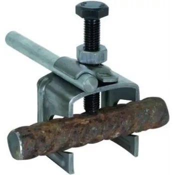 DEHN 308035 Universelle Anschlussklemme für runde und flache Leiter, feuerverzinkter Stahl