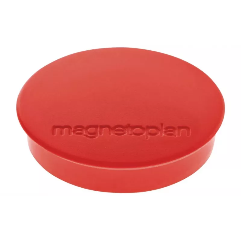 Magnetoplan Discofix Runder Magnet Standard, Rot, Ferrit-Vollkern, 0,7 kg Haftkraft (1664206)