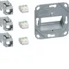 Hager Teha GMKSRJ45C6A3 Cat.6A geschirmtes RJ45-Anschlussmodul