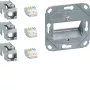 Hager Teha GMKSRJ45C6A3 Cat.6A geschirmtes RJ45-Anschlussmodul