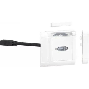 Hager GMSET019016 HDMI-Geräteeinsatz für Brüstungskanalsysteme