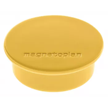 Magnetoplan Discofix Runder Magnet Gelb, Massiver Ferritkern, 2,2 kg Haftkraft 1662002