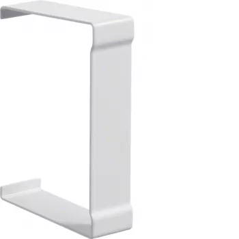 Hager BR6510079016 Schnittabdeckung für 68x100mm Kabelkanal, 80mm Oberteil, Verkehrsweiß RAL 9016