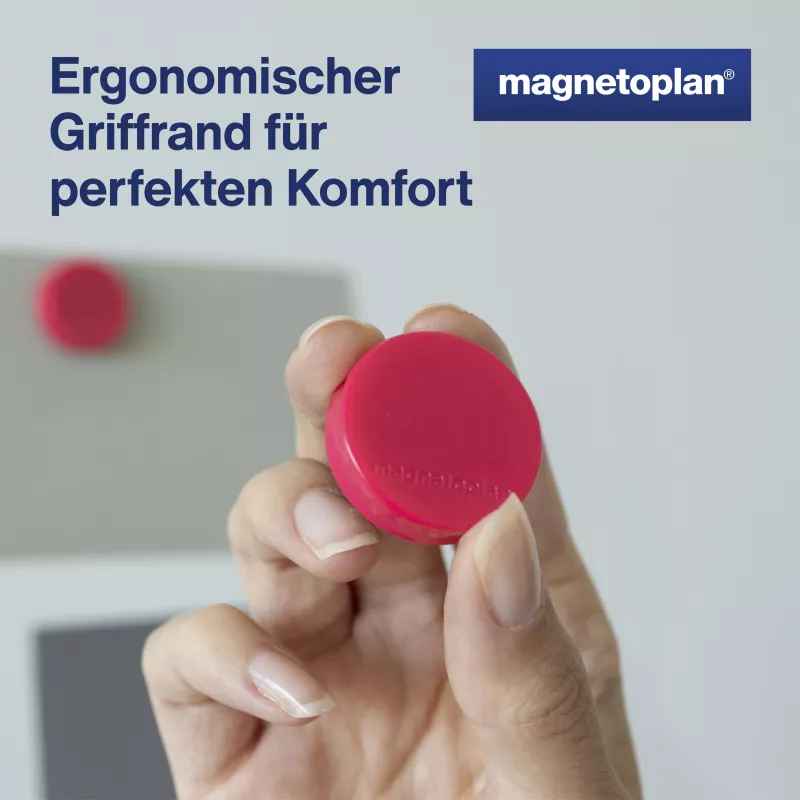 MAGNETOPLAN HOLTZ Magnet Ergo Medium 1664018 30mm Pink 10 Stück