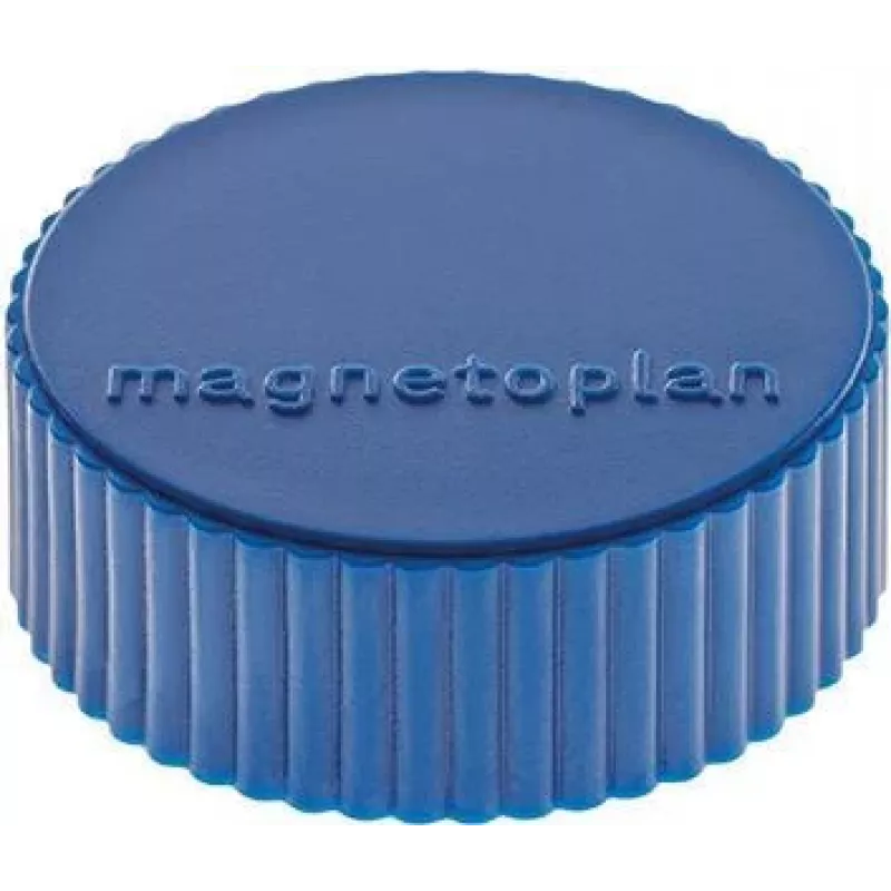 magnetoplan Discofix Runder Magnet Magnum, Dunkelblau, Massiver Ferritkern, 2,0 kg Haftkraft (1660014)