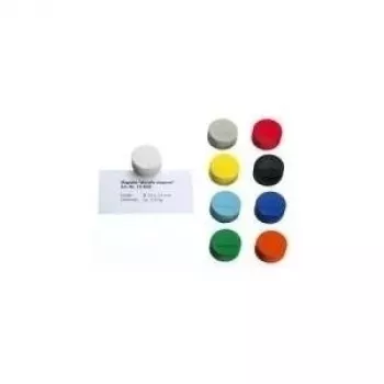 MAGNETOPLAN HOLTZ magnetoplan Discofix Runder Magnet Magnum, Weiß, Vollkern-Ferrit, 2,0 kg Haftkraft, 10er-Pack (1660000)