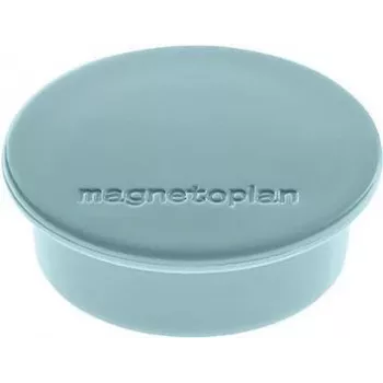 MAGNETOPLAN HOLTZ Discofix Runder Magnet Farbe Blau, Vollkern-Ferrit, Haftkraft 2,2 kg, 10er-Pack (1662003)