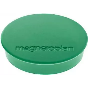 Magnetoplan Discofix Runder Magnet Standard, Grün mit Vollkern-Ferrit, Haftkraft ca. 0,7 kg (1664205)