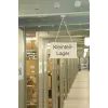 Magnetoplan 52625 Universalhaken zur Wandmontage, Indoor, Weiß (1 Stück)