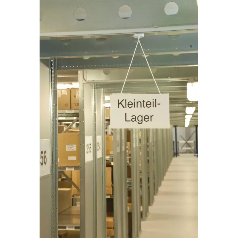 Magnetoplan 52625 Universalhaken zur Wandmontage, Indoor, Weiß (1 Stück)