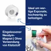 MAGNETOPLAN HOLTZ magnetoplan Design Magnete, 25 mm, 6er-Pack Neodym-Magnete mit transparentem Acrylgriff, poliert (1680025)