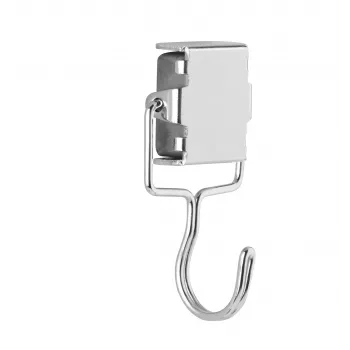 Magnetoplan Metall-Hakenmagnet, Silber, 28 x 30 mm, 1,5 kg Haftkraft, 1 Stück (16667)