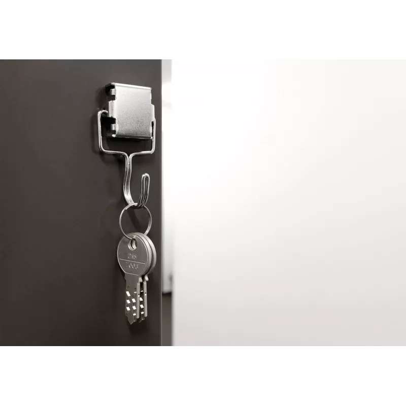 Magnetoplan Metall-Hakenmagnet, Silber, 28 x 30 mm, 1,5 kg Haftkraft, 1 Stück (16667)