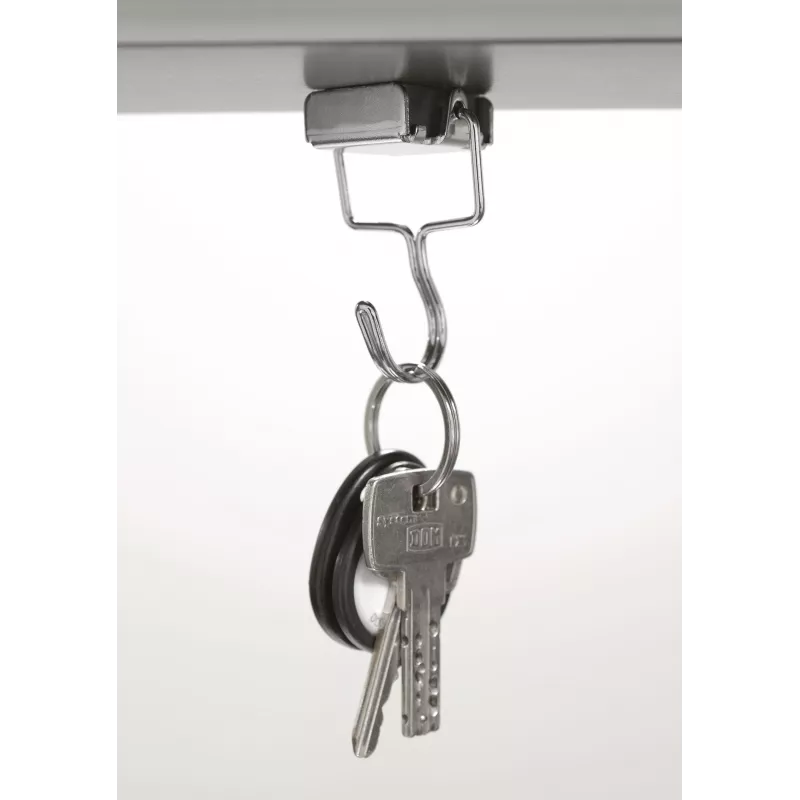 Magnetoplan Metall-Hakenmagnet, Silber, 28 x 30 mm, 1,5 kg Haftkraft, 1 Stück (16667)