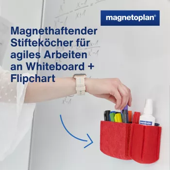 magnetoplan Stiftehalter magnetoTray big 1227706 rot (1227706)