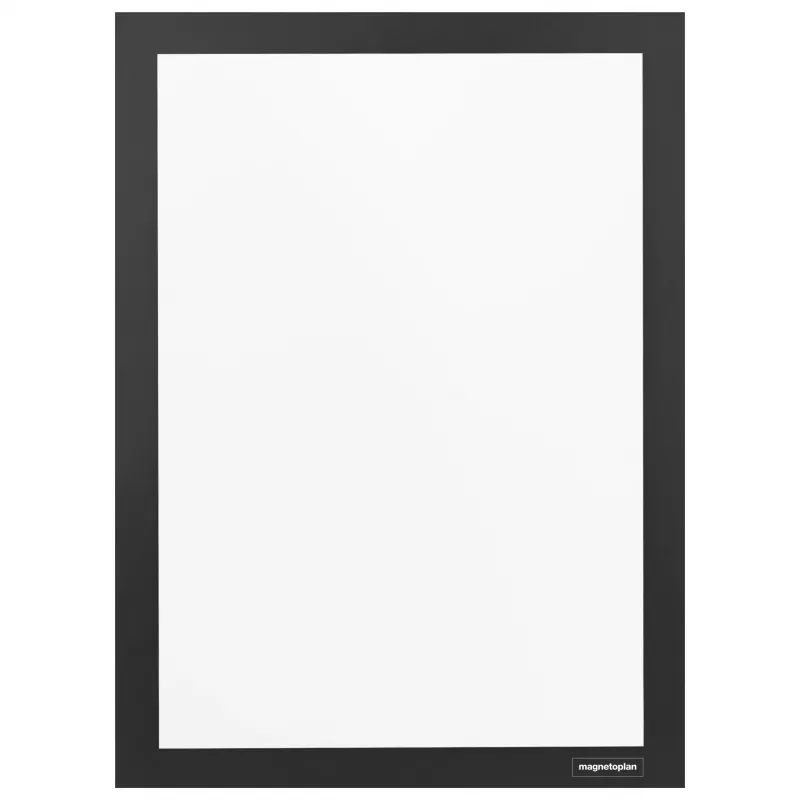 magnetoplan magnetofix Information Frame DIN A4, Schwarz, aufklappbar, doppelseitig, selbstklebend 1131912