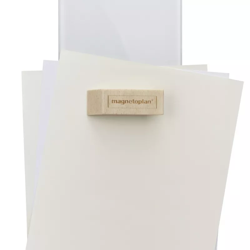 Magnetoplan Magnet Design Holz Magnete rechteckig Birke 60 x 20 x 13 mm, 4 Stück 1665249