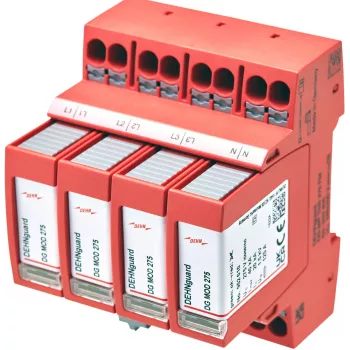 DEHN DEHNguard MP TNS 275 FM Typ 2 Überspannungsableiter, 4-polig, 275V, 40kA, DIN-Schiene 942405