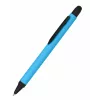 ONLINE SCHREIBGERÄTE ALU Stylus Kugelschreiber Blau, Drehmechanik, Mittlere Spitze, Integrierter Stylus für kapazitive Touchscreens 32118/3D