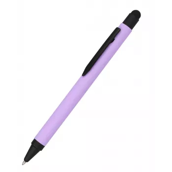 ONLINE SCHREIBGERÄTE Aluminium-Kugelschreiber mit Stylus, Lila, Blaue Tinte (32120/3D)