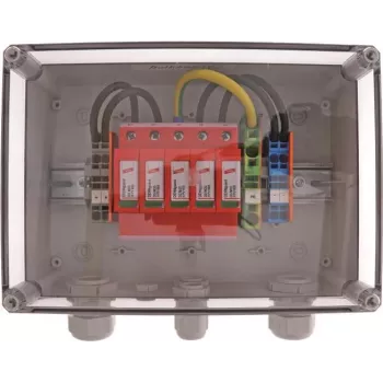 DEHN DCU 2 YPV 1100 2M 1S Typ 2 Überspannungsschutzgerät für Photovoltaikanlagen, 2 MPPT, 1 String pro MPPT, 1100 V DC, IP65-Gehäuse 900921