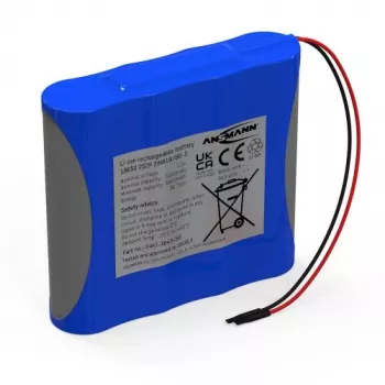Ansmann Li-Ion Akku-Pack 2S2P 7,2V 5100mAh 4x 18650 mit Kabel & BMS