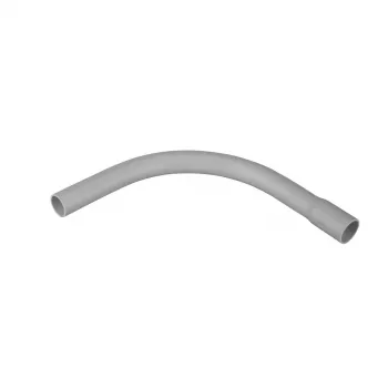 FRAENKISCHE ROHRWERKE SBSKu-EM 40 graues PVC-Kabelkanal-Bogen 90° Steckverbindung, 40mm 22260040